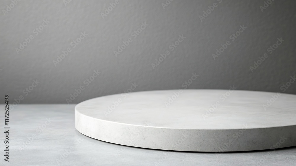 Poster smooth light gray surface with subtle shadows and clean space for branding