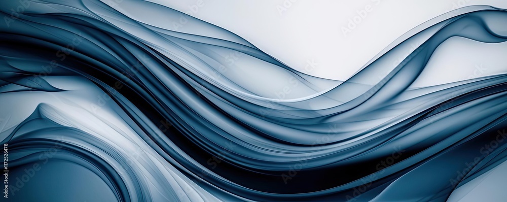Poster smoke abstract background concept. abstract design with flowing blue waves, creating a sense of calm