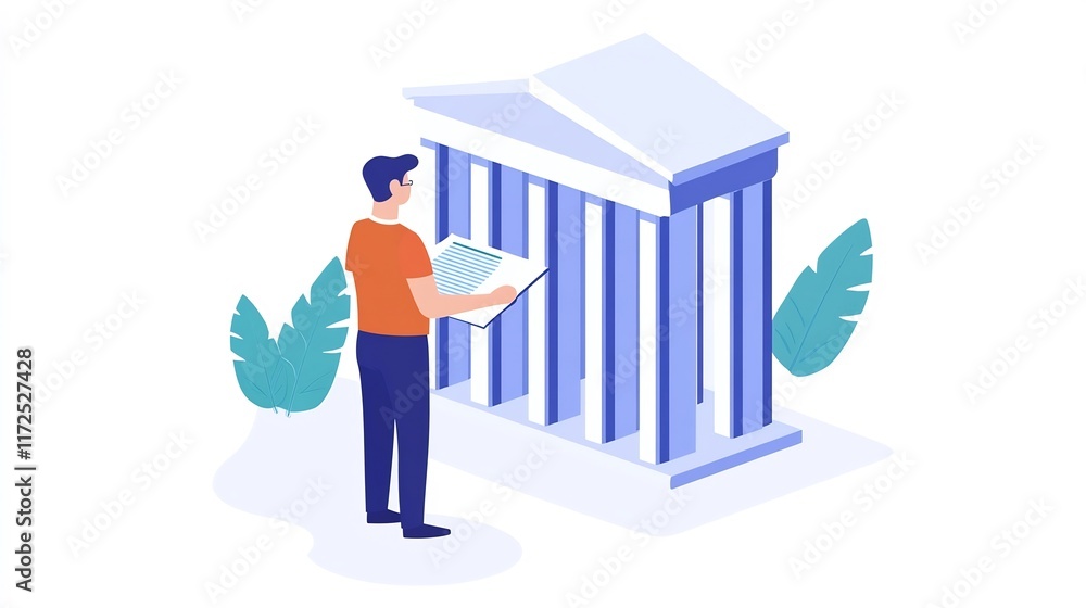 Aufkleber financial institution customer document verification and secure record access