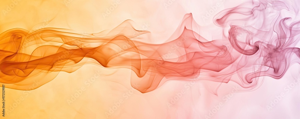 Poster smoke abstract background concept. colorful abstract smoke waves create a dynamic and artistic backg