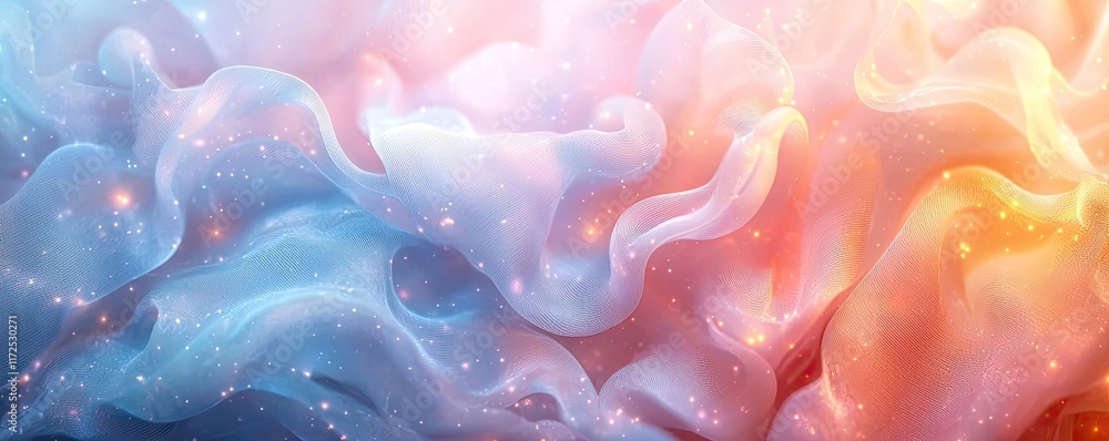 Poster soft abstract background concept. stunning abstract background featuring soft swirling colors in blu