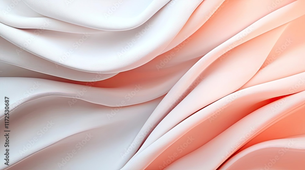 Poster soft abstract background concept. elegant fabric folds in soft colors creating a soothing and stylis