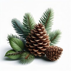 Fototapeta premium A highly detailed and realistic pinecone