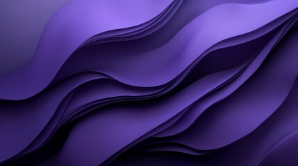 Fototapeta premium Abstract purple wave background on white, ideal for business presentations, banners, certificates, brochures, and posters.