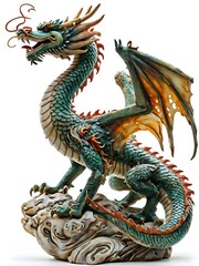 Obraz premium Statuette of a Chinese Dragon