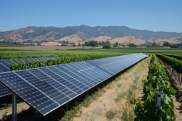 A skilled technician installing solar panels on a rooftop under a clear sky