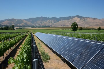 A skilled technician installing solar panels on a rooftop under a clear sky