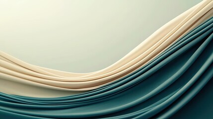 Obraz premium Soft abstract background concept. A smooth wave of fabric textures in soft colors creating an elegant abstract background.