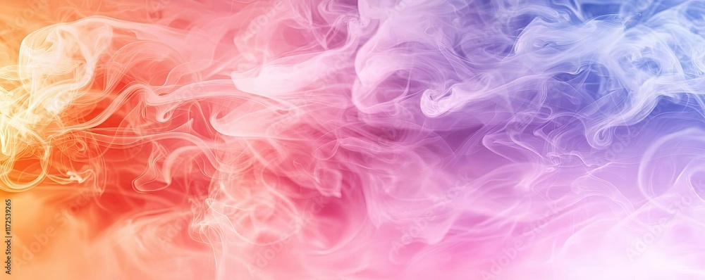 Poster smoke abstract background concept. colorful smoke swirl creating an abstract and vibrant background 