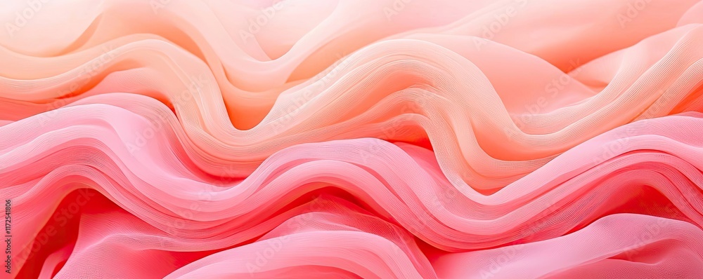 Aufkleber soft abstract background concept. soft, flowing fabric in shades of pink and peach creating a serene
