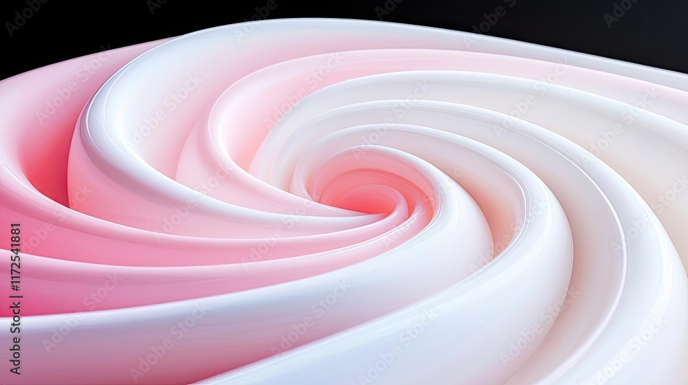 Poster soft abstract background concept. abstract swirl pattern featuring soft pink and white tones on a da
