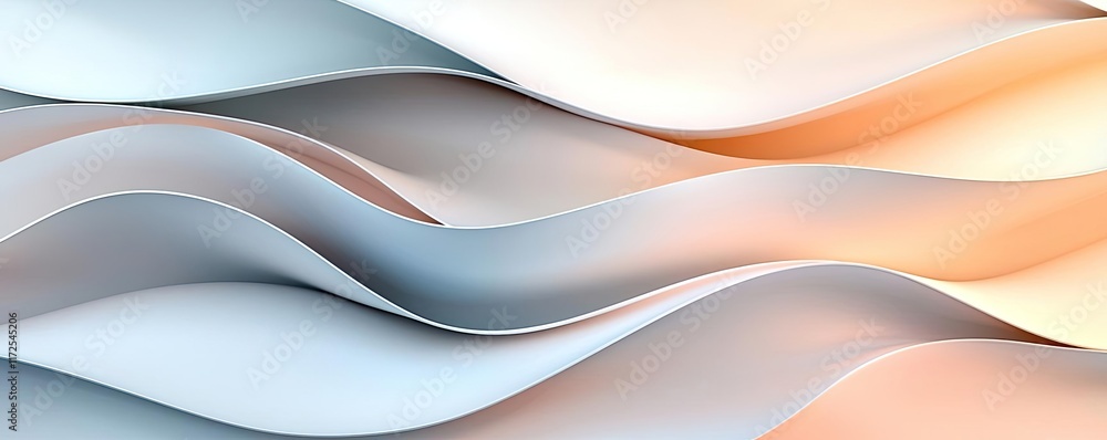 Poster soft abstract background concept. abstract wave patterns with soft colors create a serene and modern