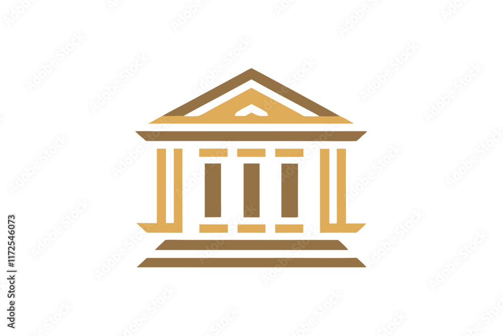 Poster this logo showcases a minimalist design with a refined pattern highlighting architectural elements, 