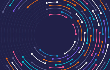 Abstract digital technology background. Big data, technology, data transfer