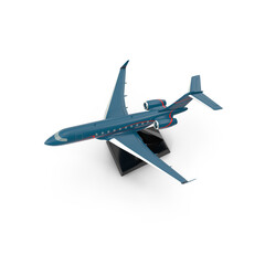 Business Jet Scale Model with Stand