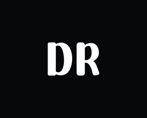 creative letter DR logo design template
