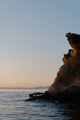 Sunset from Sucia Island in the San Juan Islands in the Pacific Northwest in Washington 