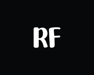 creative letter RF logo design template