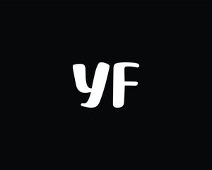 creative letter YF logo design template