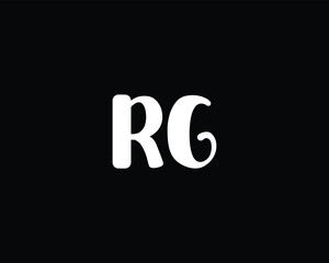 creative letter RG logo design template