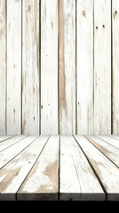Naklejka premium Whitewashed Wood Background Illustration