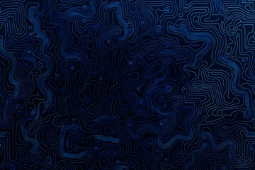 Abstract close-up of a glowing blue digital circuit board, showcasing intricate connections and technological design on a black background.
