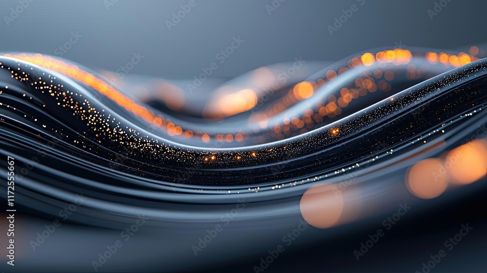 Aufkleber Glitter abstract background concept. Abstract waves of light create a mesmerizing, dynamic visual effect.