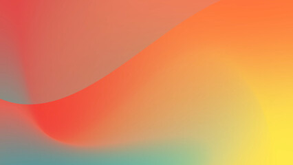 A vibrant abstract gradient blending orange, yellow, and teal hues in a smooth, seamless flow, radiating warmth and elegance with a calming, contemporary design