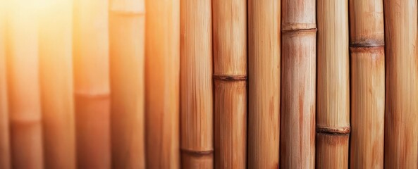 Fototapeta premium sustainable housing concept. Bamboo Reinforced Structures Sustainable, flexible, and durable bamboo used for framing and load-bearing walls