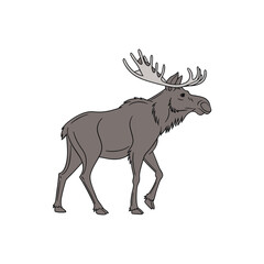 a moose vector art and illustratior