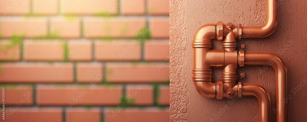 Aufkleber sustainable housing concept. smart leak detection systems technology that monitors water usage and d