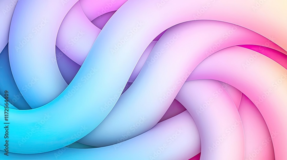 Poster neon abstract background idea. a vibrant abstract design showcasing intertwined colorful shapes and 