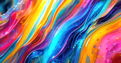 abstract colorful background with glowing waves