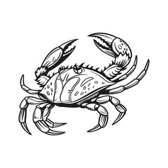 Crab Vector Style Clip Art Design