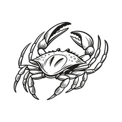 Crab Vector Style Clip Art Design
