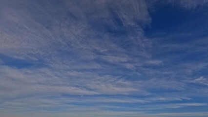beautiful large white clouds in the blue sky bg - photo of nature