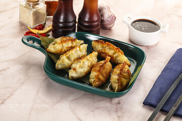 Fried Japanese stuffed dumplings - Gyoza