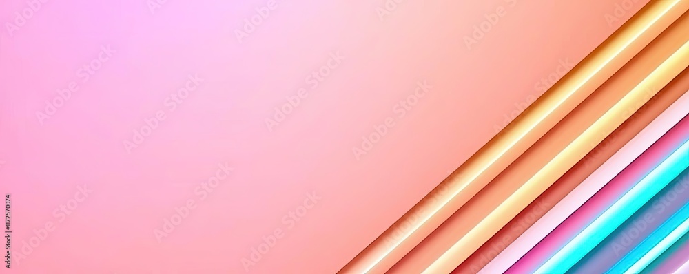 Poster Pastel abstract background idea. Colorful abstract background with vibrant lines for design and creativity.