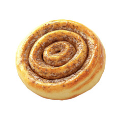 Freshly Baked Cinnamon Roll with Delicious Swirls and Texture
