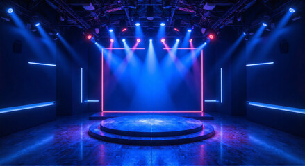 stage with spotlight