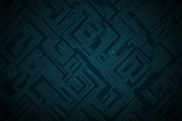 Abstract close-up of a glowing blue digital circuit board, showcasing intricate connections and technological design on a black background.
