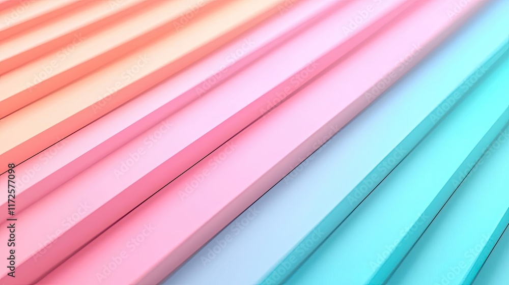 Poster pastel abstract background idea. colorful gradient stripes in pastel shades creating a vibrant and m