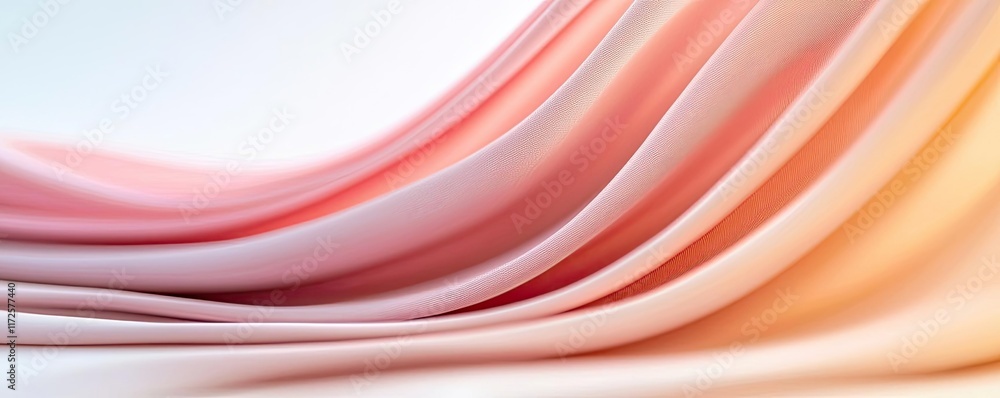Poster pastel abstract background idea. soft flowing fabric in pastel tones, adding elegance and sophistica
