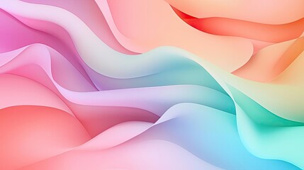 Pastel abstract background idea. A vibrant swirl of colorful waves creating a soothing and abstract visual experience.