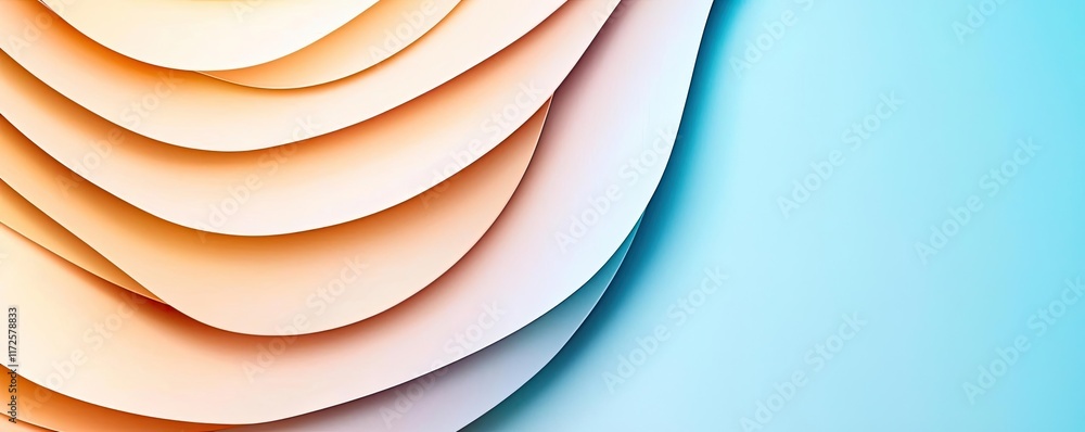 Poster Pastel abstract background idea. Abstract layered shapes in soft colors create a modern and vibrant backdrop.