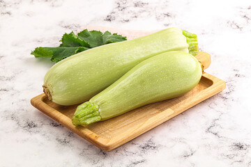 Raw frsh ripe zucchini vegetable