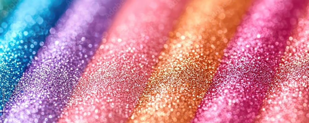 Poster glitter abstract background concept. colorful glitter textures in vibrant hues create a sparkling an
