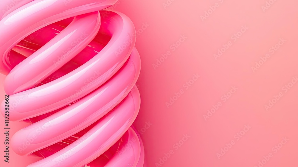 Poster neon abstract background idea. vibrant pink spring against a soft pink background, perfect for desig