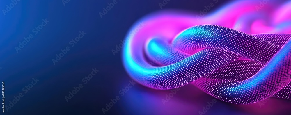 Leinwandbilder neon abstract background idea. abstract neon wave design featuring vibrant colors in a dynamic flow.