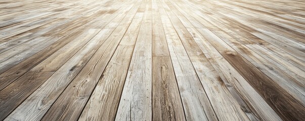 A wide, textured wooden floor with varying shades, showcasing natural grains and patterns.